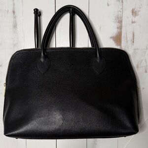 Black Leather Tote Women's Chic